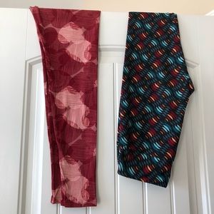 2 pair OS Lularoe Leggings